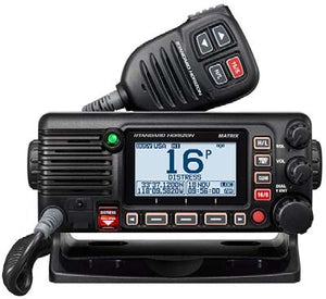 Standard Matrix AIS/GPS Black 25W Fixed Mount VHF NMEA2000