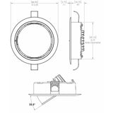 Lumitec Mirage Positionable Down Light - White Dimming, Red/Blue Non-Dimming - Polished Bezel