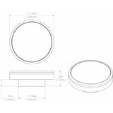 Lumitec Halo Down Light - Brushed Housing, Red w/White Dimming Light
