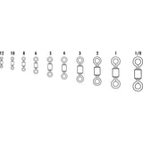 VMC SSRS Stainless Steel Rolling Swivel #10VP - 50lb Test *50-Pack