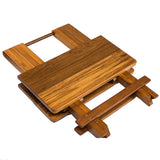 Whitecap Teak Solid Top Fold Away Table