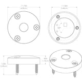 Lumitec High Intensity "Anywhere" Light - Brushed Housing - White Non-Dimming