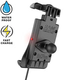 RAM Mount RAM&reg; Quick-Grip&trade; 15W Waterproof Wireless Charging Holder w/Ball