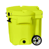 LAKA Coolers 30 Qt Cooler w/Telescoping Handle &amp; Wheels - Yellow