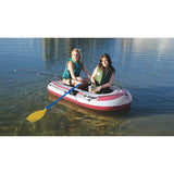 Solstice Watersports Voyager 2-Person Inflatable Boat Kit w/Oars &amp; Pump