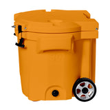 LAKA Coolers 30 Qt Cooler w/Telescoping Handle &amp; Wheels - Orange