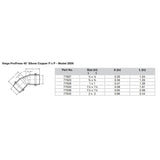 Viega ProPress 3/4" - 45&deg; Copper Elbow - Double Press Connection - Smart Connect Technology