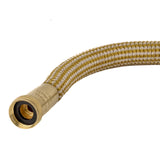 HoseCoil 50&#39; Expandable PRO w/Brass Twist Nozzle &amp; Nylon Mesh Bag - Gold/White