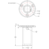 TACO Receiver w/Backing Plate f/Come On Board Handle