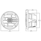 Roswell R Series 6.5&rdquo; Marine Speakers - Anthracite Grille - 60W RMS &amp; 120W Peak Power