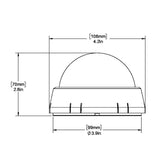 Ritchie XP-98W X-Port Tactician&#153; Compass - Surface Mount - White