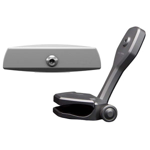 PTM Edge Mirror/Bracket Kit w/VR-140 Elite Mirror &amp; ZXR-361 (Titanium Grey)