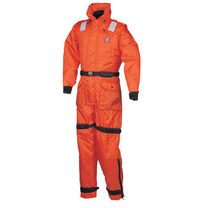 Mustang Deluxe Anti-Exposure Coverall &amp; Work Suit - Orange - Large