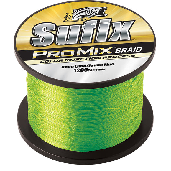 Sufix ProMix® Braid - 40lb - Neon Lime - 1200 yds